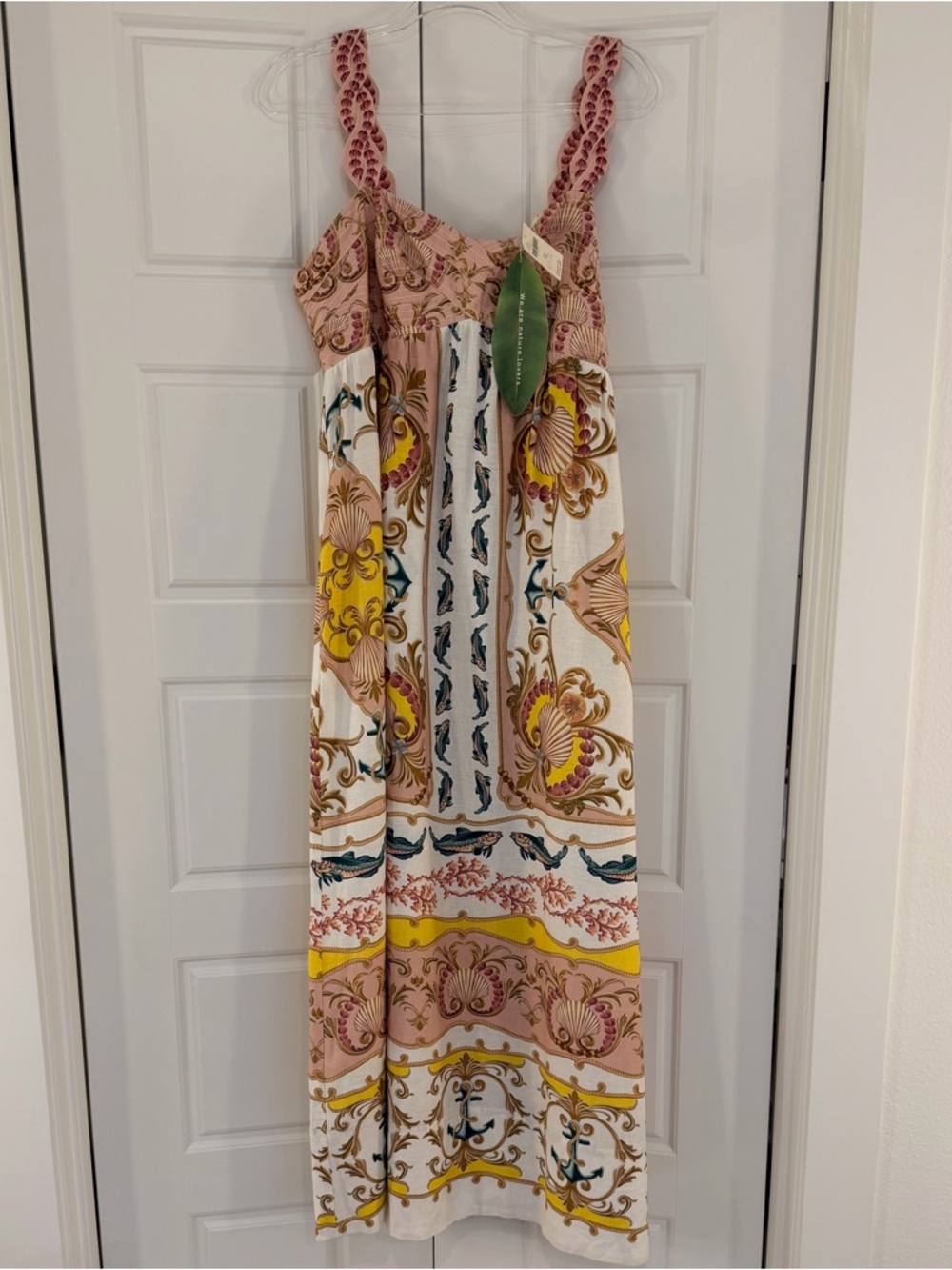 NWT Anthropology FARM RIO Sleeveless Maxi Dress Women's Size XL Maritime Magic - Picture 4 of 15